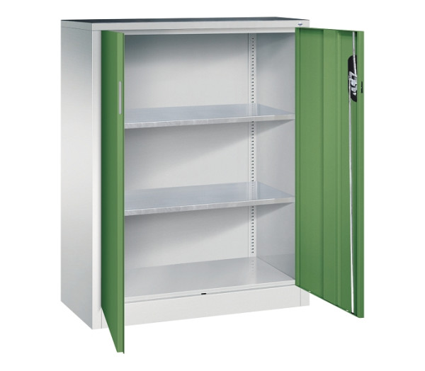 C+P Flügeltürenschrank Acurado, H1200xB930xT400mm, 7035/6011, 8520-000 S10143