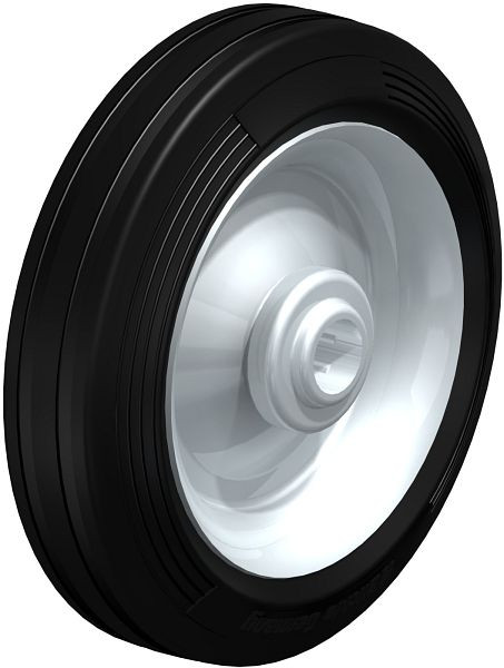 Blickle RD 182/20R Rad aus Zweikomponenten-Vollgummi, Schwarz, 3020