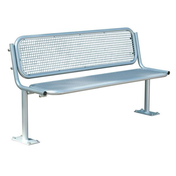 Stein HGS Sitzbank Ercole mit Rückenlehne 6Sitzer/2985mm RAL9006