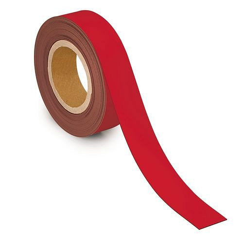 MAUL Kennzeichnungsband magnetisch, 10 m x 40 mm x 1 mm, rot, 307938