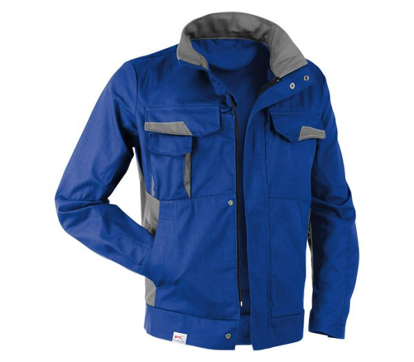 Kübler VITA cotton+ Jacke, Farbe: kornblau/mittelgrau, Größe: 4XL, 1L45 3421-4695-4XL