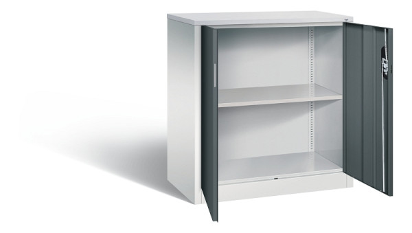 C+P Büroschrank Acurado, H1000xB930xT500mm, 7035/7016, 9286-1200 S10492