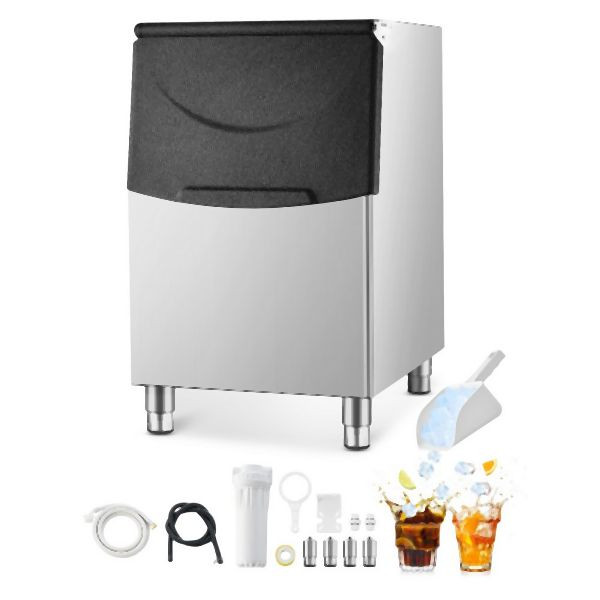 VEVOR Eismaschine Vorratsbehälter Eiswürfelmaschine (nur Eisbehälter) 113,4kg, FTZBJBT201BXKE44LV0