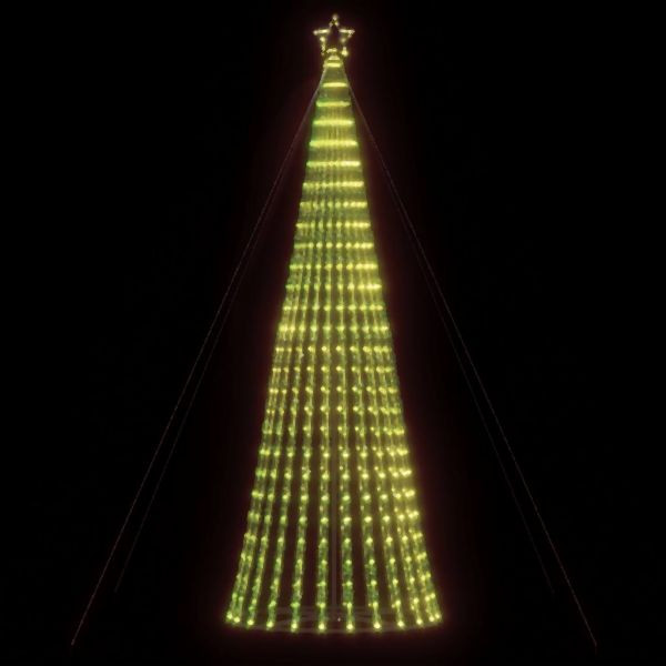 vidaXL Weihnachtsbaum Kegelform 1028 LEDs Warmweiß 403 cm, 4016400