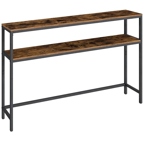 SONGMICS Konsolentisch, Vintagebraun, 120x20x80,5 cm, LNT133K01