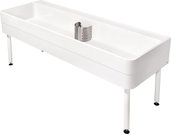 KWC Werkraumbecken, Sirius, Miranit, 2000x800x700 mm, Unterbau, Armaturenbank, Standrohrventil, 2000102721