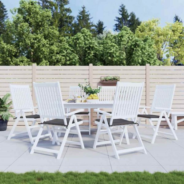 vidaXL Gartenstuhl-Kissen 6 Stück Anthrazit 50x50x3 cm Oxford-Gewebe, 314039