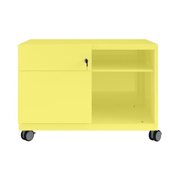 Bisley Caddy Note™, Schubladen und Ziehgriff links, 641 zinkgelb, CADM08LH641