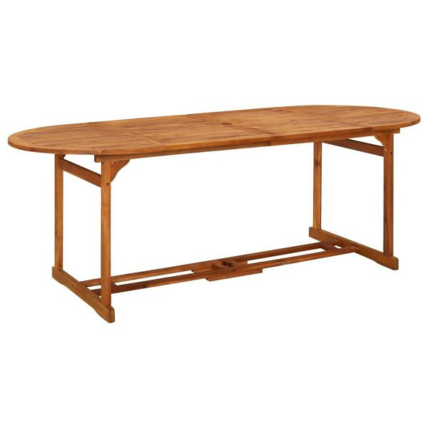 vidaXL Garten-Esstisch 220x90x75 cm Massivholz Akazie, 315949