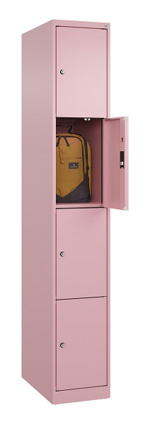C+P Schließfachschrank Evolo PLUS, 4 Fächer, 1850x300x500mm, 3015/3015, 049000-104 S10024