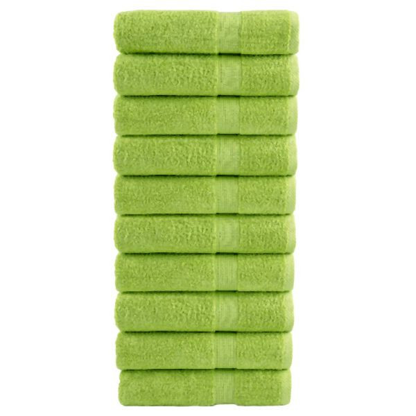 vidaXL Premium-Handtücher SOLUND 10 Stk. Apfelgrün 50x100 cm 600 g/m², 137499
