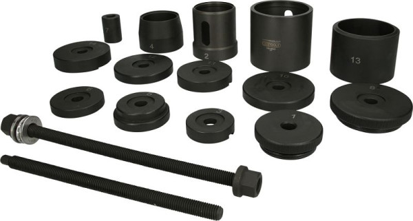 KS Tools Achskörperlagerwerkzeug-Satz für BMW Hinterachse, 19-tlg, 150.9825