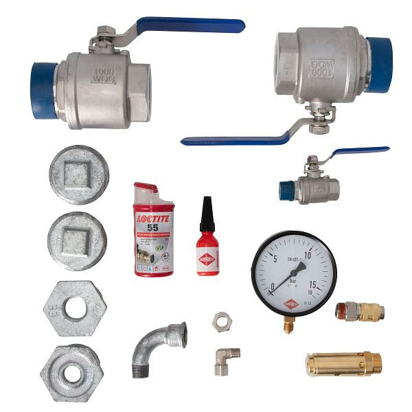 Airpress Armaturensatz für Druckluftbehälter 500-1500L 16 bar und Kompressor 2" 55-90 kW, PL52200-16