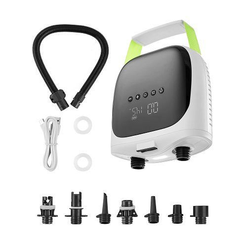 VEVOR Paddleboard Pumpe (20 PSI) m. USB, 2-stufige elektrische SUP-Luftpumpe mit automatischer Abschaltung & LED, JBDDQB20PSIC6VORLV9