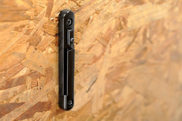 Tensator Wandclip Metal schwarz, kompatibel mit Standard Gurtende, 898M