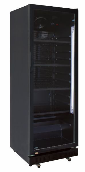 A&S Polarny Flaschenkühlschrank 310 L, 620x635x1562 mm, schwarz, KS-310BB