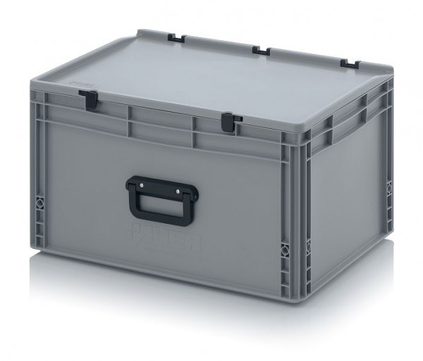 Auer Eurobehälter Koffer 1G 1 Griff auf der Längsseite, LxBxH: 60 x 40 x 33,5 cm, ED 64/32 1G