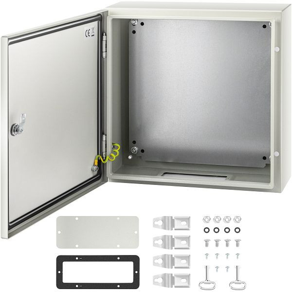 VEVOR Schaltschrank NEMA-Industriegehäuse, 50 x 50 x 15 cm IP66 wasser- und staubdicht, elektrischer Anschlusskasten, DQXJSTCFS50X50X15V0