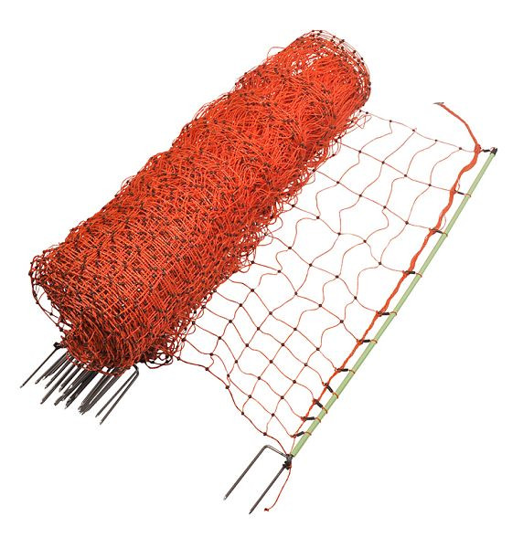 Gallagher EuroNetz Geflügelnetz, doppelter Erdstab, orange 112/2-15/G-50m, 022403