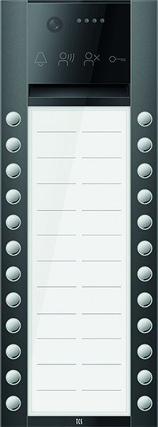 TCS Türkontrollsystem PES PRO Video Außenstation 24T 2 Spalten AP RAL7016 anthrazitgrau, AVA630224-0017