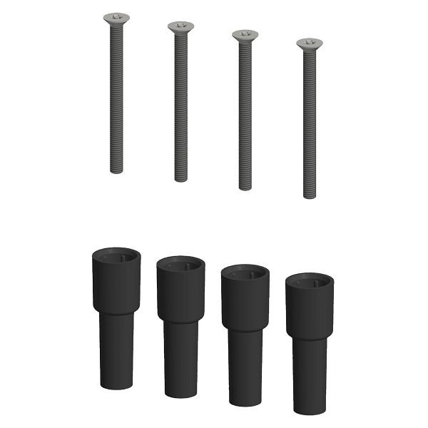 KWC Befestigungsset, Abdeckplatte, Schraube und Hülse, 3600003749