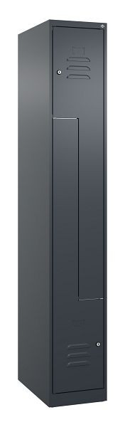 C+P Z-Spind Classic PLUS, 2 Abteile, 1850x300x500mm, 7016/7016, Zylinderschlösser, 080003-102 S10007