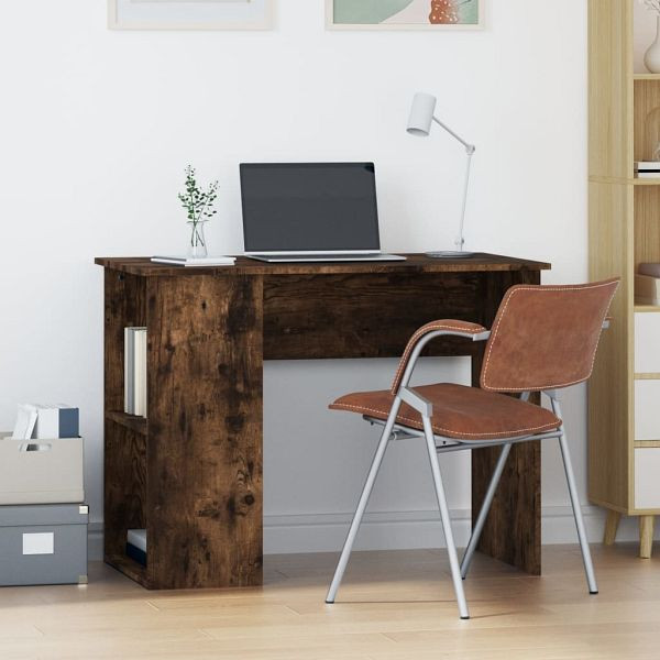 vidaXL Schreibtisch Räuchereiche 100x55x75 cm Holzwerkstoff, 823029