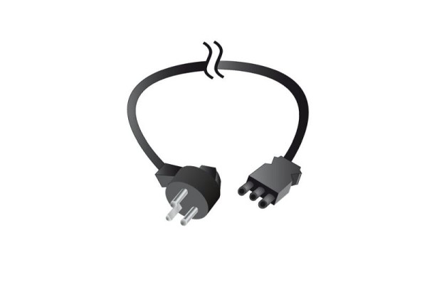 bott Anschlusskabel 230V 3m DK, DK-Stecker / GST18, L: 3000mm, schwarz, 43503014