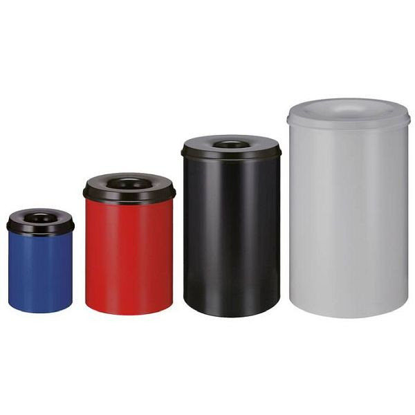 Stein HGS Papierkorb -P-Bins 42-, 50 Liter /335x630mm, schwarz/aluminium, 17601