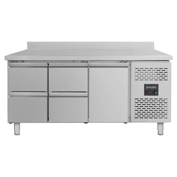 Vaiotec Kühltisch / 1 Tür & 4 Schubladen inkl. Aufkantung - Monoblock, 1795 x 700 mm, 12017
