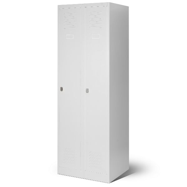 Metallspind Kleiderspind 2 Abteile – Einzeln Verschließbar, 1800x600x500 Mm Von PAVOY