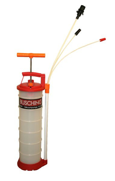 Busching Vakuumpumpe "Schlürf", 6,5L, inkl. 3 Sonden 5,8/6,7/9,8 mm, 100391