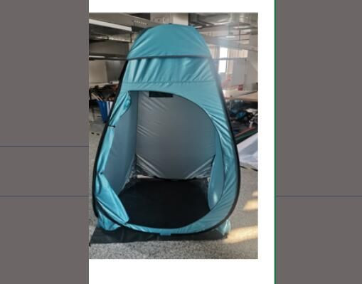 Outsunny Pop up Duschzelt Toilettenzelt Camping mit Tragetasche, Dunkelblau+Silber 126 x 124 x 189 cm, A20-258DB