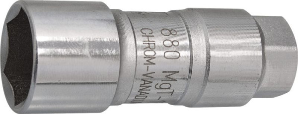 Hazet Zündkerzen Steckschlüsseleinsatz, Vierkant hohl 10 mm (3/8 Zoll), Außen-Sechskant Profil, 18 mm, 880MGT-18