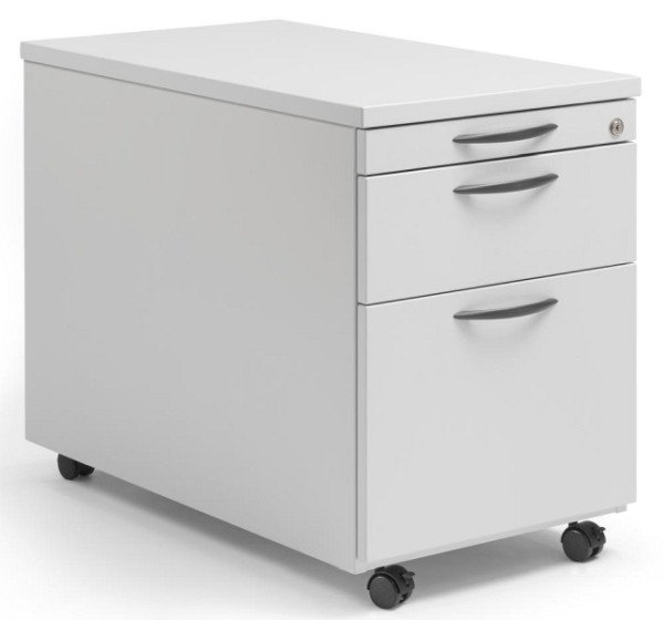 Deskin Rollcontainer MULTI M, Dekor lichtgrau, B 435 x H 590 x T 800 mm, 1 Schub, 290676