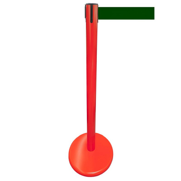 Stein HGS Personenleitsystem -P-Line Future-, Metall/ rot, dunkelgrün, mit Gurtendstück (Standard), Gurtlänge: 4 m, 15697-1002