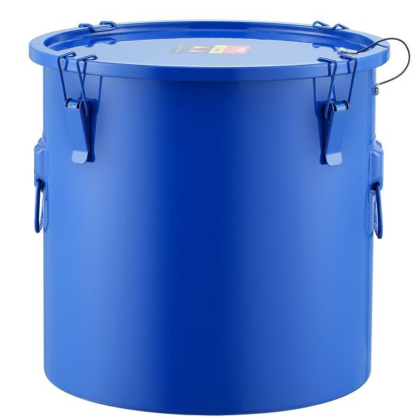 VEVOR Frittierfetteimer Ölentsorgungsbehälter, 30 L aus Karbonstahl mit Rostfreier Beschichtung, mit Deckel, Blau, WHLYZTTG8JLPUT9ADV0