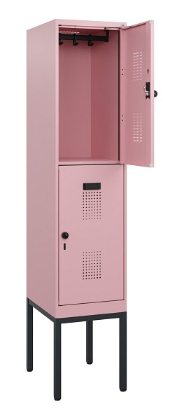 C+P Doppelstock-Spind Evolo PLUS, Gestell, 2 Fächer, 1950x400x500mm, 3015/3015, Drehriegel, 0493305-12 S10032