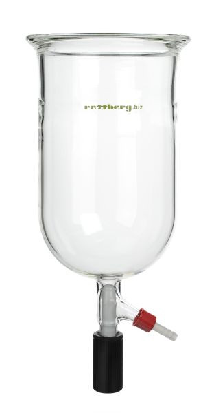 Rettberg Reaktionsgefäß, 4000 ml, DN 150, mit Nut, zylindrisch, Bodenablassventil, 134212671