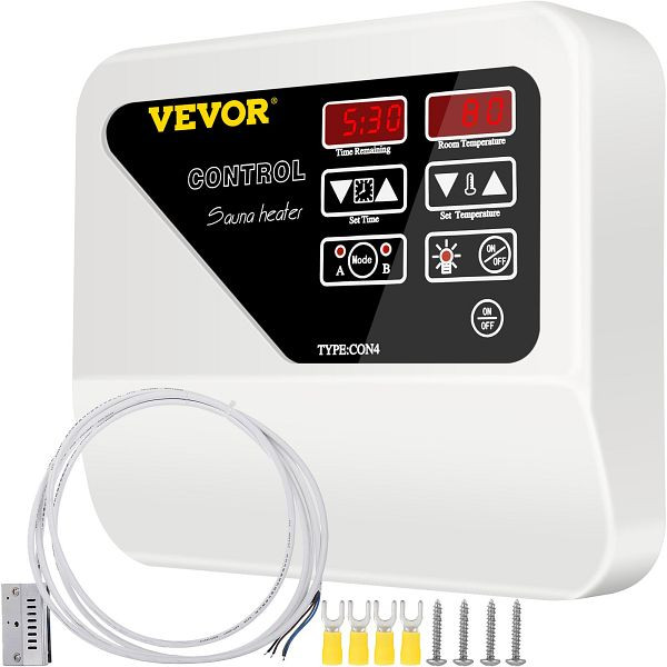 VEVOR 400 V Sauna-Heizungssteuerung Digital Controller mit externer Steuerung 25 x 22 x 7,6 cm für Hotels und Fitnessstudios, 400VSNLKZQ0000001V0
