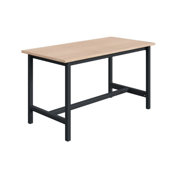 SOFAME PTH Werkbank B 2000 x T 750 x H 824mm, Multiplex-Arbeitsplatte 24 mm, Anthrazitgrau RAL 7016, W010020019GA