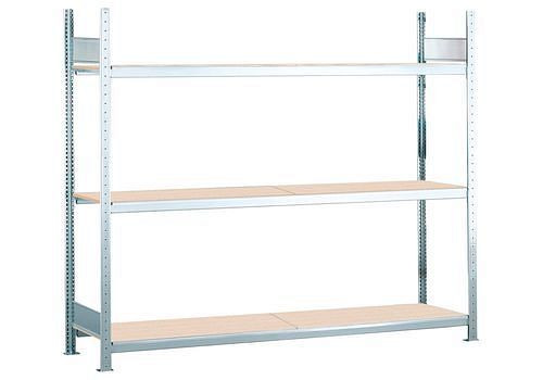 Schulte Weitspannregal mit Spanplatten, Grundfeld, 3 Lagerebenen, Fachbreite 2500 mm, 2560 x 436 x 2000 mm, 278962