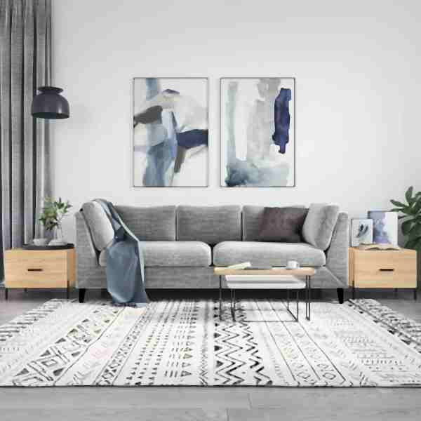vidaXL Couchtische 2 Stück Sonoma-Eiche 50x50x40 cm Holzwerkstoff, 829419
