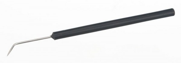 Bochem Präpariernadel, gebogen, L=140mm, mit Plastikgriff, 12011