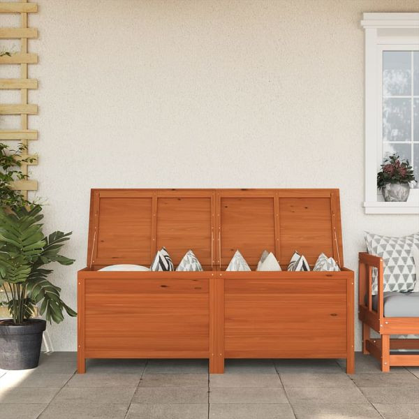 vidaXL Gartentruhe Braun 150x50x56,5 cm Massivholz Tanne, 364759