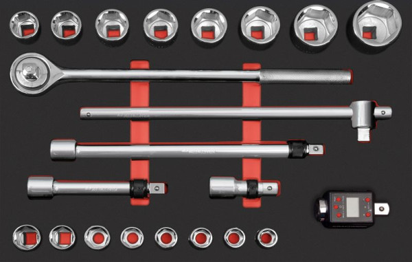 Kraftwerk PRO LINE EVA 3/4" Steckschlüssel-Einlage 60x40 cm 21-tlg, 105.502.030