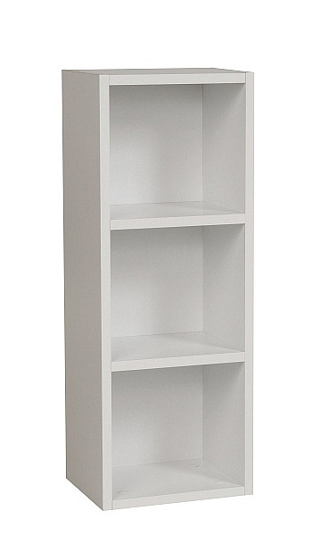 Mades Bücherregal mit 3 Fächern, weiß, 30x24x80 cm, 152.FRN.53.11.500.01