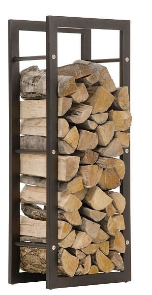 CLP Kaminholzständer Keri 25x60x100 mm, schwarz-matt, 15381378
