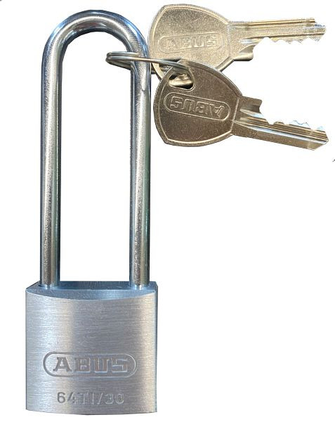 Schake Vorhängeschloss 40x32x10mm, 6mm Bügel Bügel: 6mm, Breite: 22mm Höhe 63mm inklusive 2 Schlüssel, verschiedenschließend, E1VHB-L63