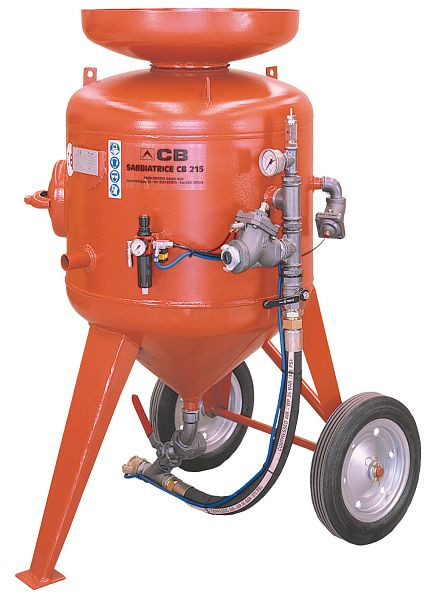 ELMAG Sandstrahlgerät Modell CB 215-F-D3, mit Schlauch 32x48mm / 10m, M06 & Start-Stop-Fernbedienung (Remote-Control), 22327